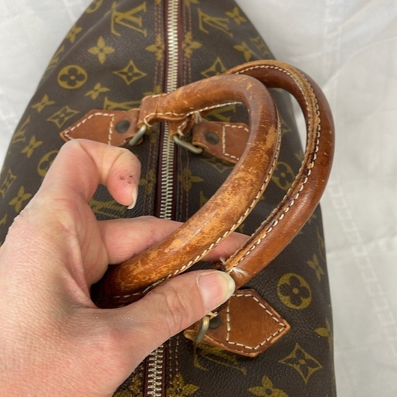 Vintage Louis Vuitton Monogram Large Speedy 40 Bag Duffle Duffel Travel Classic - Picture 8 of 16